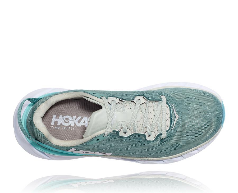 Zapatillas Running Hoka One One Mujer - Elevon 2 - Azules/Blancas - KLJ740831